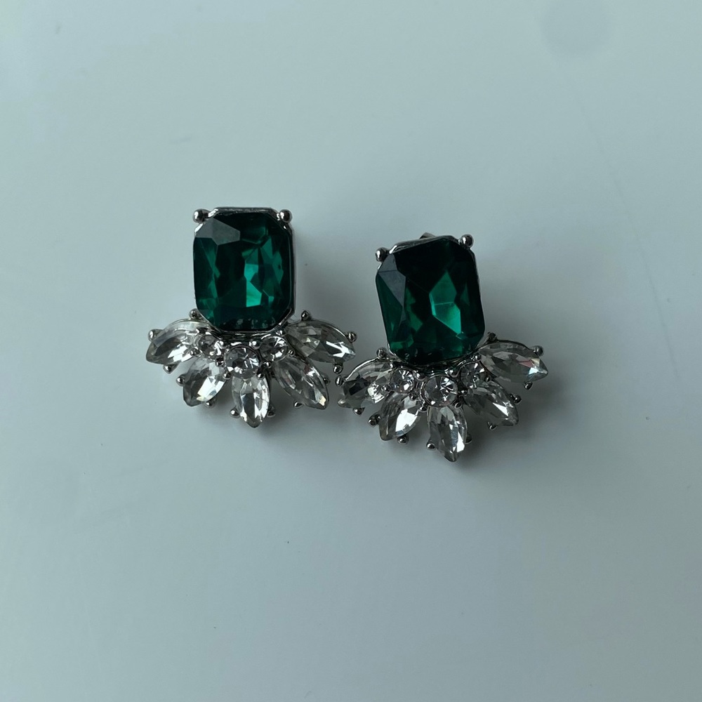 Emerald Crystal Earrings from Macys